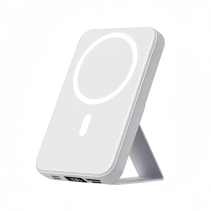 Magnetic 10000mAh Wireless Power Bank – USB-C Fast Charging, LED Display, Foldable Stand for iPhone 12–17 Series