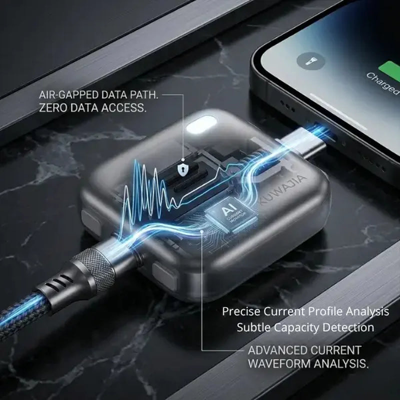 140W Auto-Stop Battery Guard Charger – Smart Physical Disconnect for Phones, Laptops & Tablets