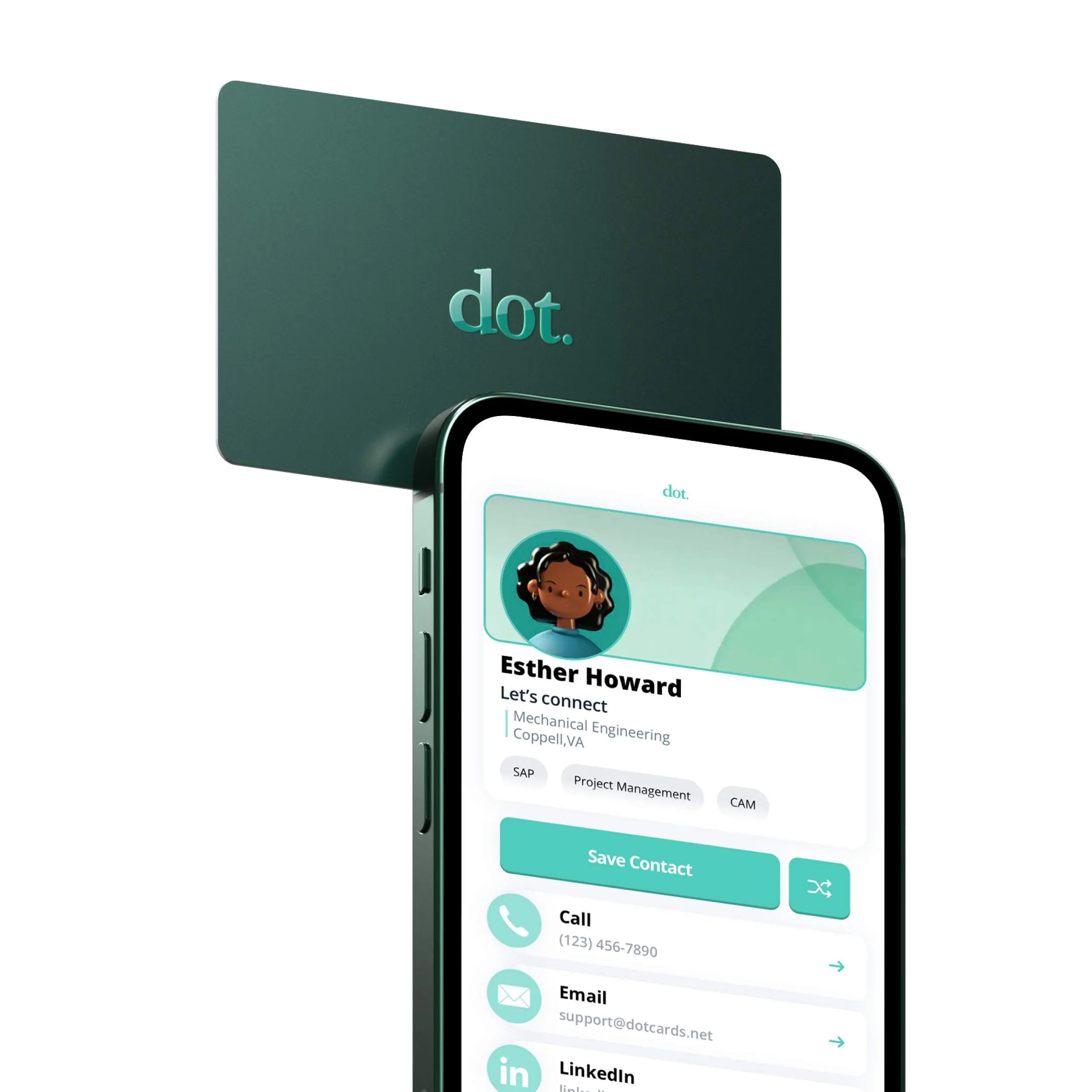 Dot. Card - Digital Business Card - Tap to Share NFC - Iphone & Android