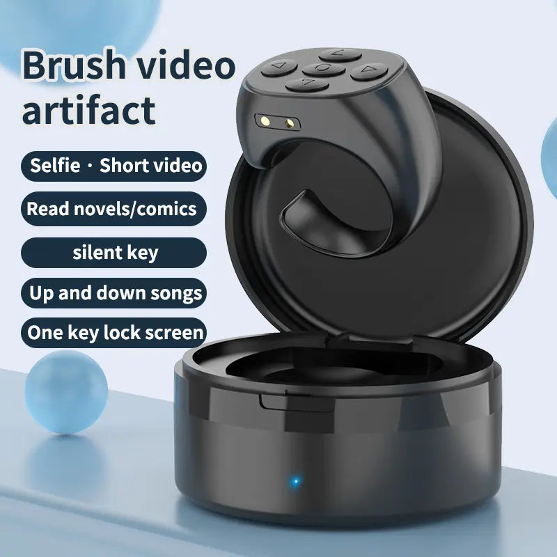 TikTok Bluetooth Remote Control – Wireless Selfie & Video Shutter for iPhone, iPad & Android Smartphones