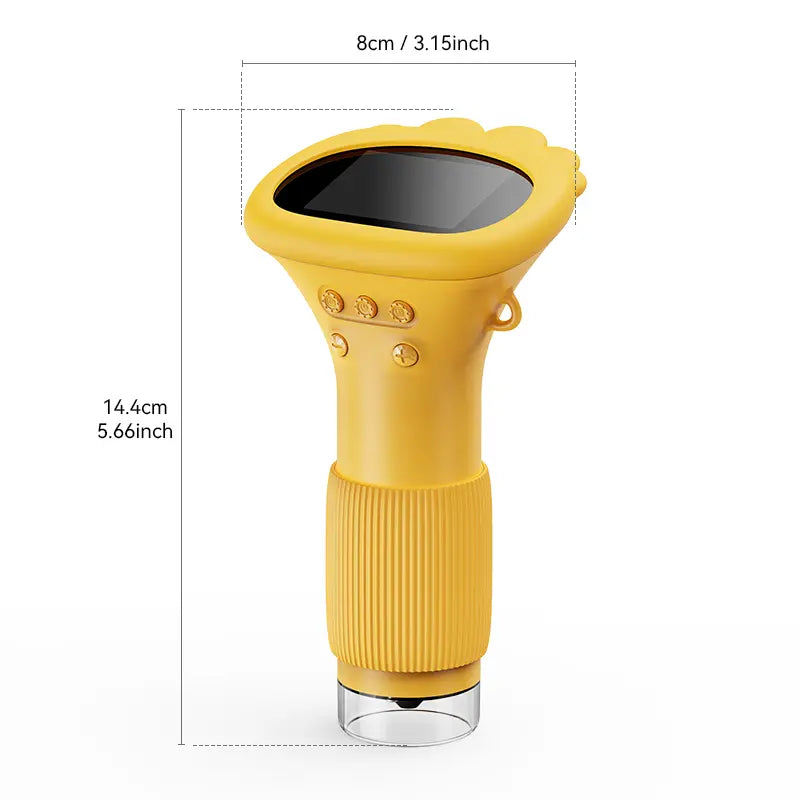 ASPOVEN 4K Kids Digital Microscope – 3” Screen Rechargeable Pocket STEM Learning Tool for Ages 4–12, Educational Gift for Boys & Girls