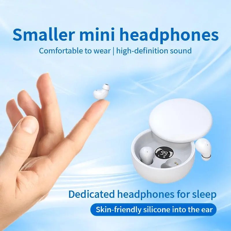 Mini Invisible Bluetooth 5.4 Earbuds – Crystal Clear Sound, Noise Reduction & All-Day Comfort