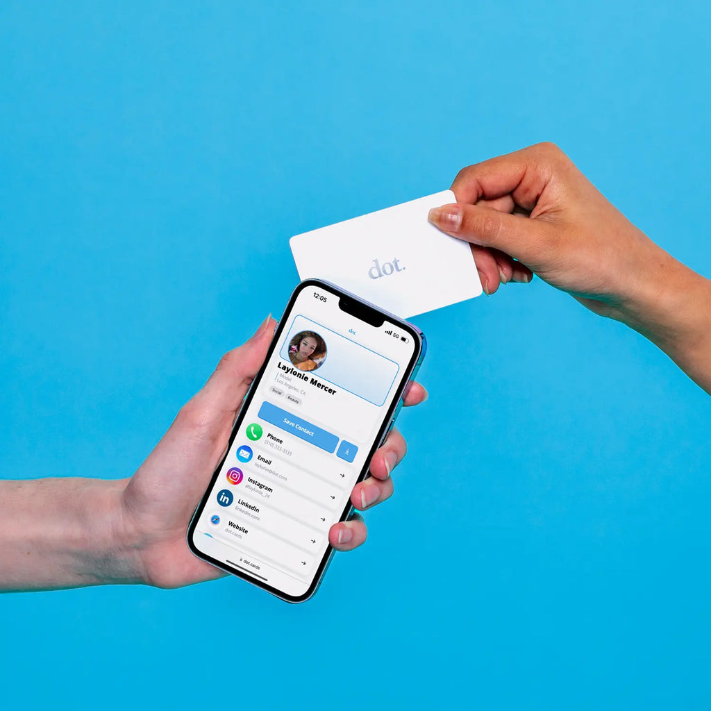Dot. Card - Digital Business Card - Tap to Share NFC - Iphone & Android