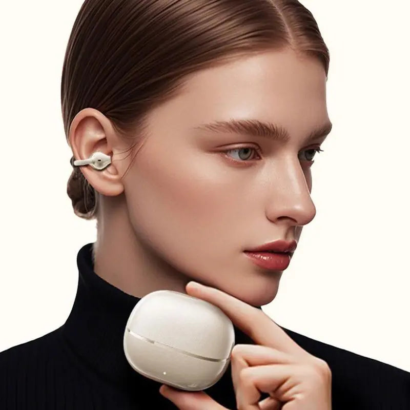 Earclip C7 Wireless Clip-On Earbuds – Panoramic Sound, IPX5 Waterproof Sports Headphones for Work, Fitness & Daily Use