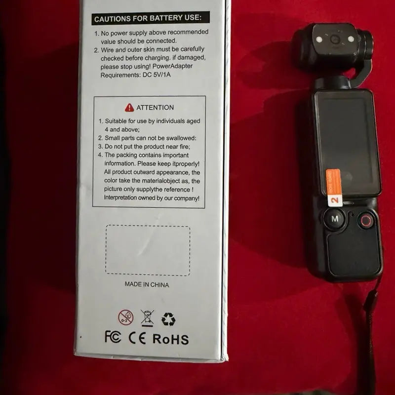 Portable 2.5K Ultra HD Video Recorder with 180 Rotating Lens