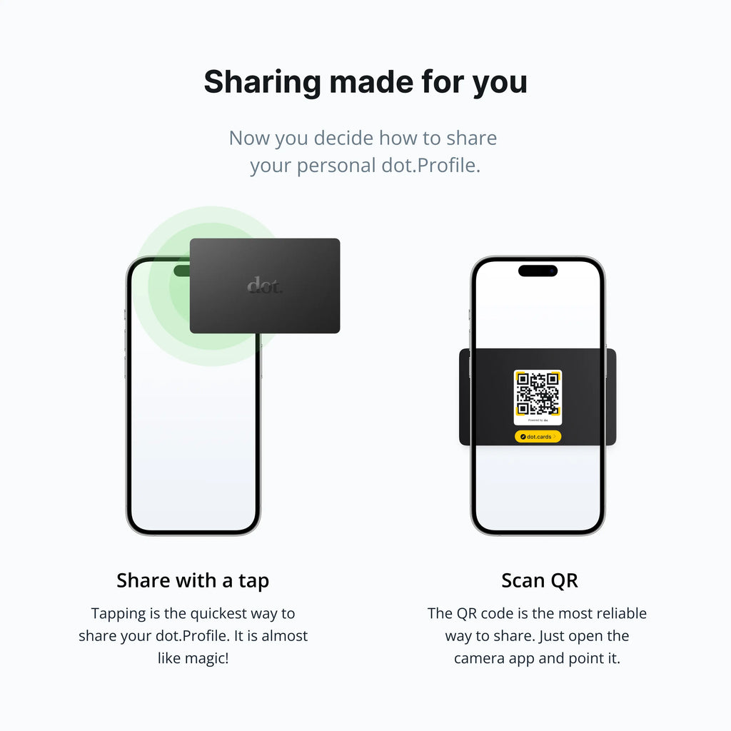 Dot. Card - Digital Business Card - Tap to Share NFC - Iphone & Android
