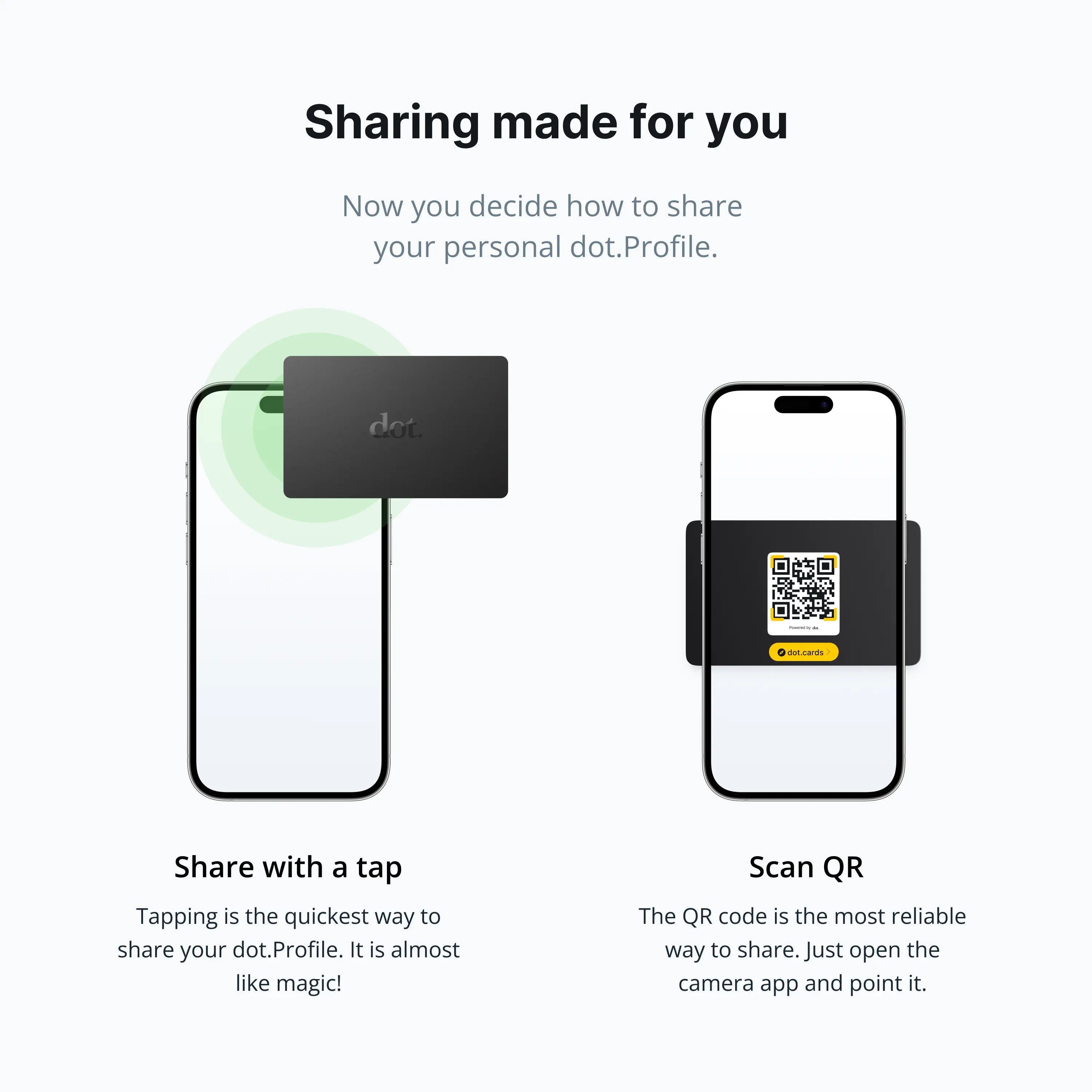 Dot. Card - Digital Business Card - Tap to Share NFC - Iphone & Android