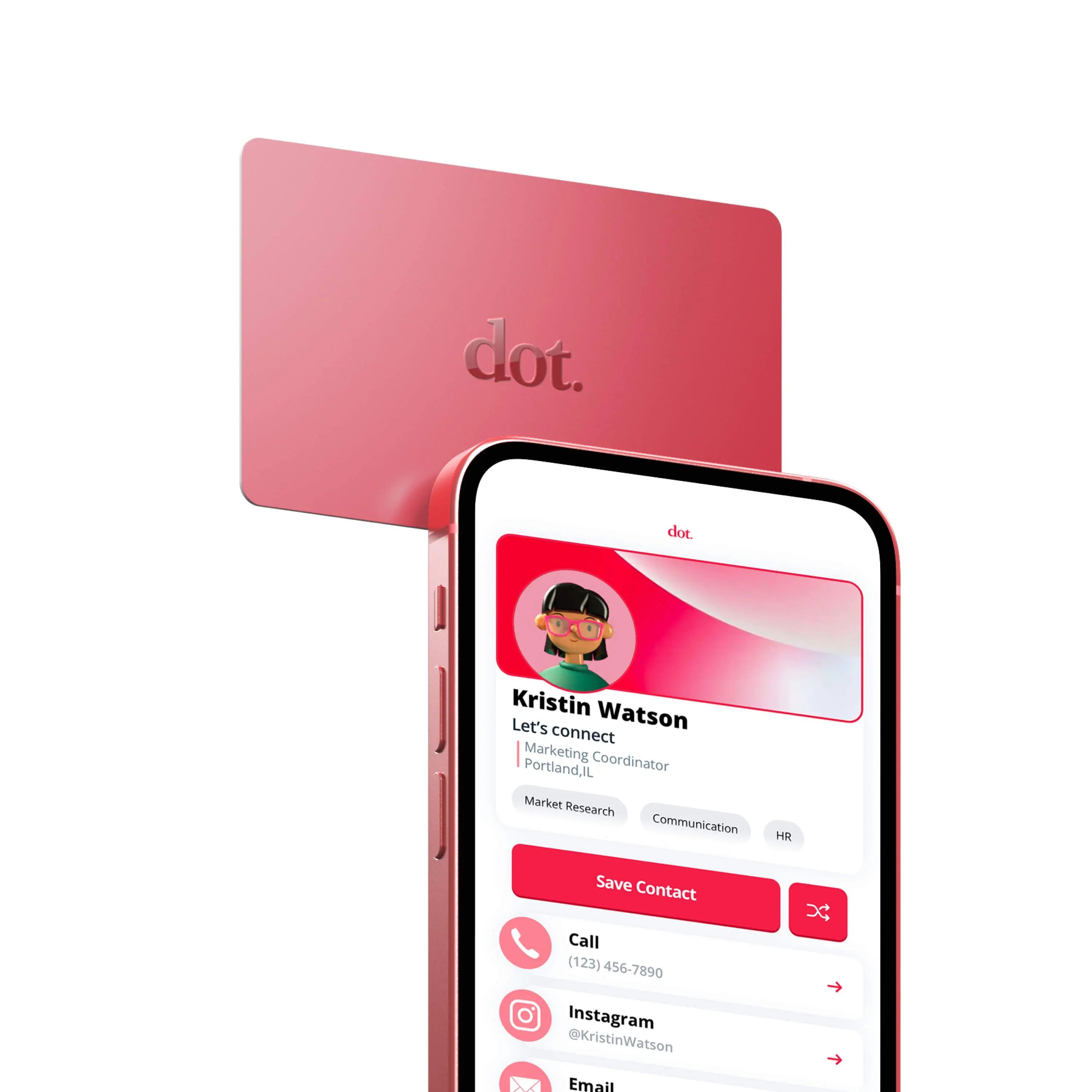 Dot. Card - Digital Business Card - Tap to Share NFC - Iphone & Android
