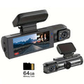 1080P Dual Lens Dash Cam – Car Dashboard Recorder with 3.16” IPS Screen, IR Night Vision & Front/Rear Recording for Vehicles